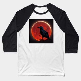 Celtic Raven Baseball T-Shirt